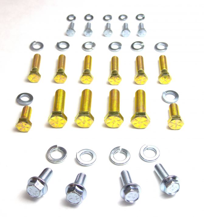 Install Hardware kit, Chevy SBC/BBC to TKX w/Alum Bell
